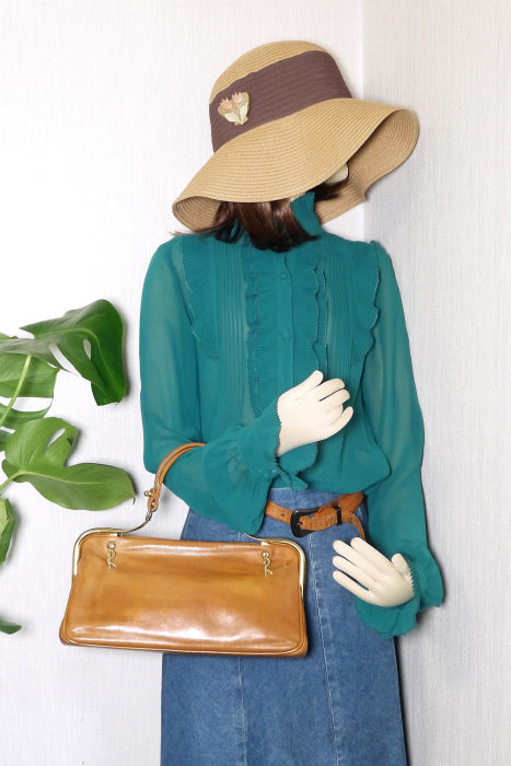 Roberta カラベラ ハンドバッグ(キャメル)