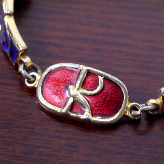 Roberta Rモチーフ ブレスレット(赤×青)