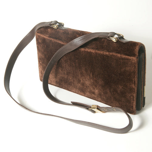 Roberta ビロードショルダー(茶)