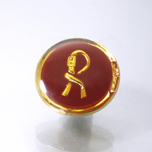 Roberta Rモチーフ イヤリング(赤)