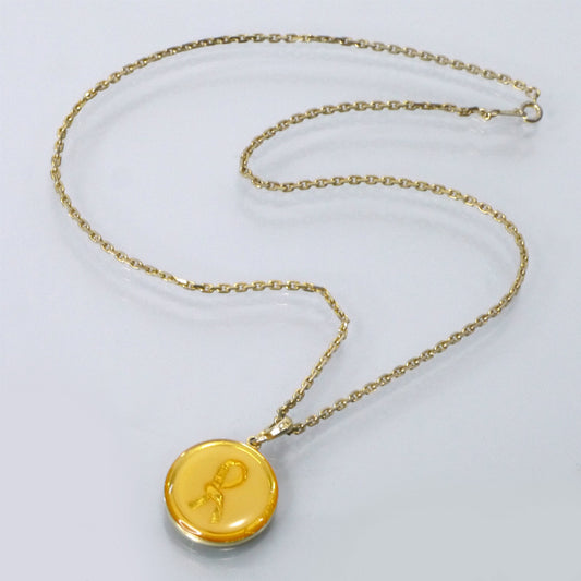 Roberta Rモチーフ ネックレス&ブレスレット(黄)