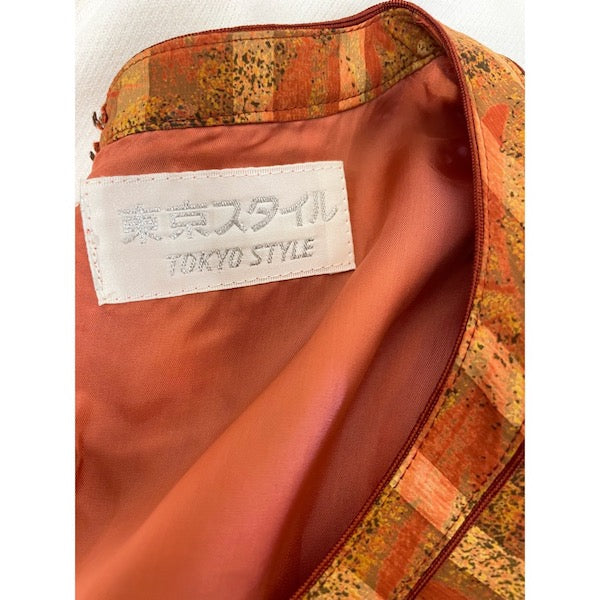 Rococo's SELECT ストライプ柄vintageワンピース(オレンジ)