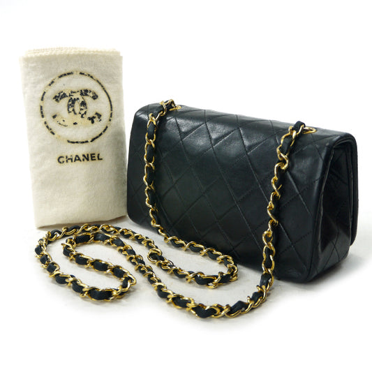 OLD CHANEL80s!ミニマトラッセチェーンポシェット(黒)