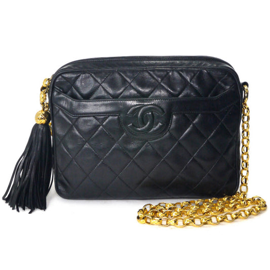 OLD CHANEL チェーンショルダー(黒)