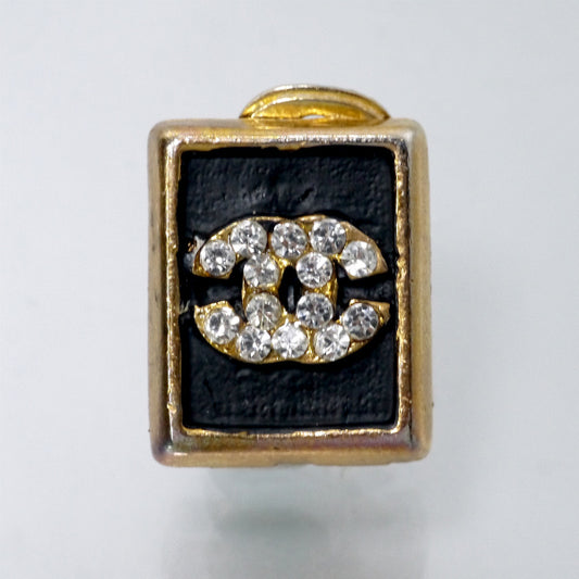 OLD CHANEL モノトーンイヤリング(ココマーク)