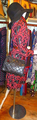 CHANELリング付きマトラッセ ショルダー(黒)