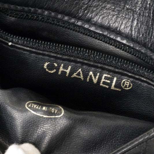 OLD CHANEL マトラッセウエストポーチ(黒)