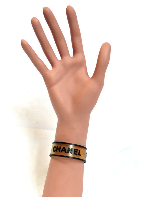 CHANEL ラバーブレス(茶系)