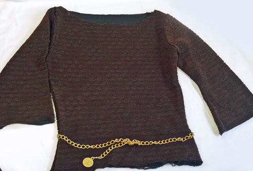 OLD CHANEL ゴールドチェーン ベルトネックレス