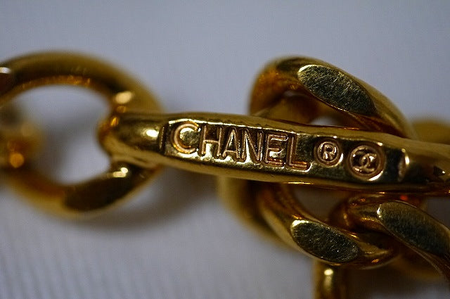 OLD CHANEL ゴールドチェーン ベルトネックレス