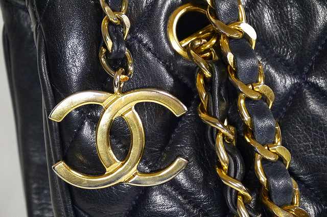 OLD CHANEL マトラッセ 黒トート