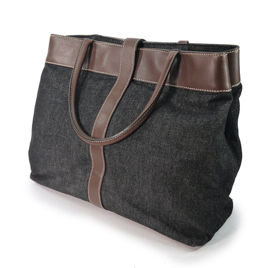 OLD CHANEL デニムトートバッグ(インディゴブルー)