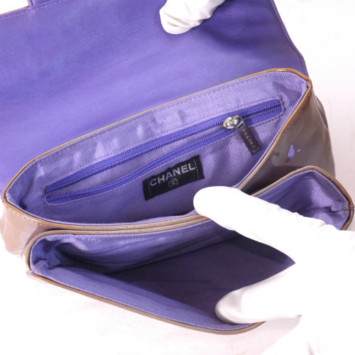 CHANELチョコバーアクセサリーバッグ(グレージュ)