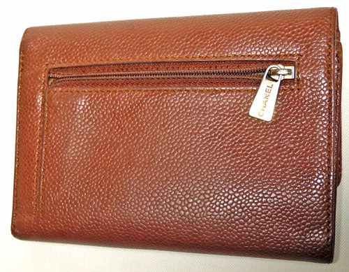 OLD CHANEL キャビア 財布(茶)