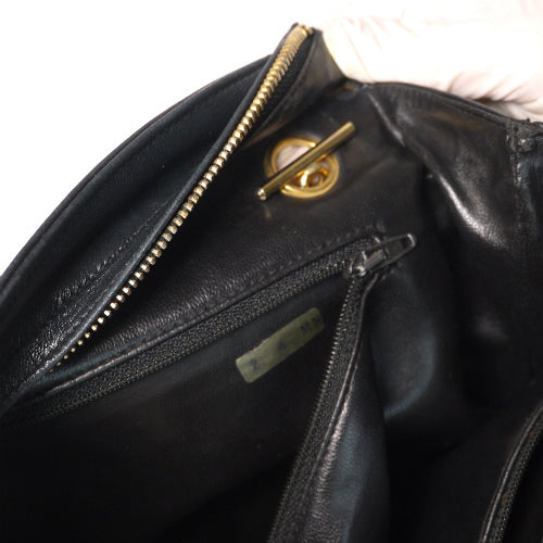 OLD CHANEL マトラッセWチェーンショルダー(黒)