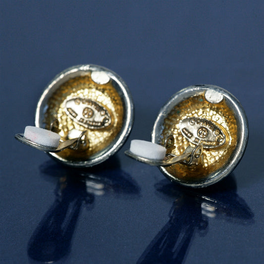 OLD CHANEL モノトーンイヤリング(ココマーク)