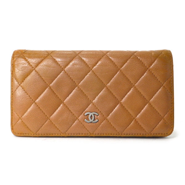 OLD CHANEL マトラッセココマーク長財布（キャメル） – Vintage Shop