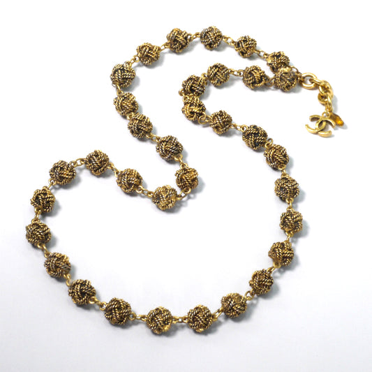 CHANEL アンティーク細工ネックレス(ゴールド)