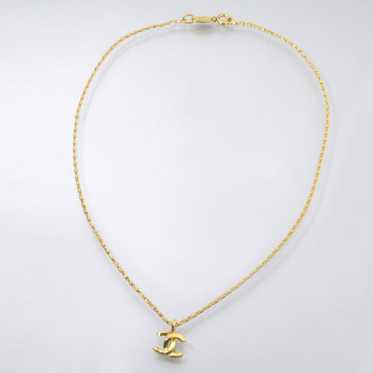 OLD CHANEL 1982年刻印 ココマークネックレス(ゴールド)