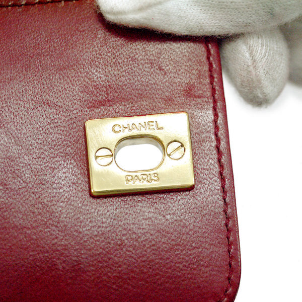 OLD CHANEL マトラッセハンドバッグ(赤)
