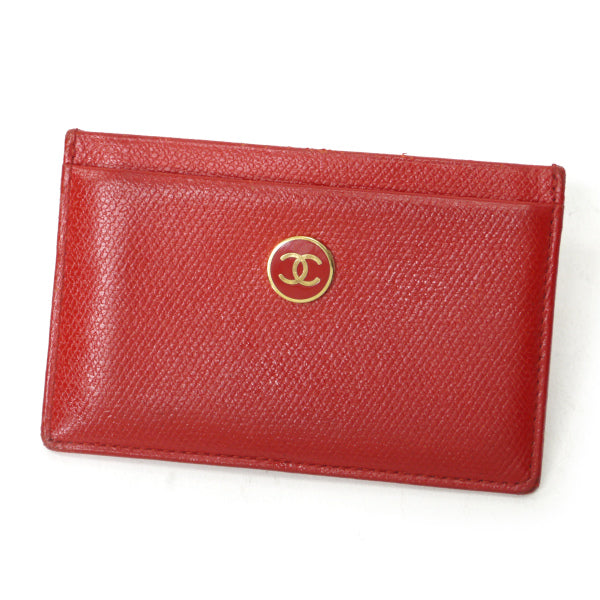 CHANEL ココボタンカードケース（赤） – Vintage Shop Rococo