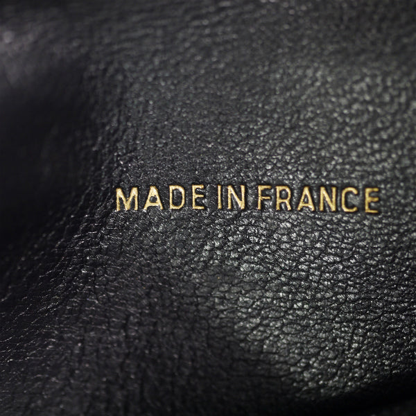 OLD CHANEL ミニココマーク マトラッセ折り財布(黒)