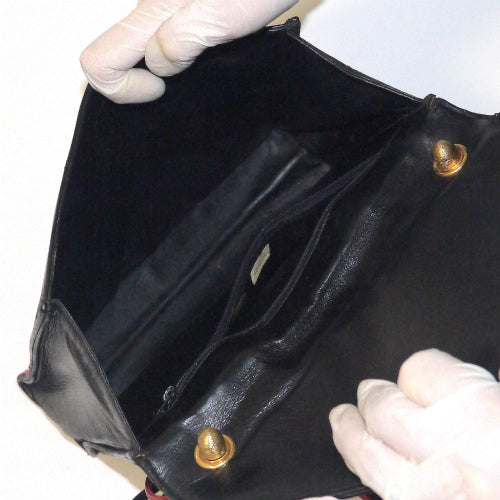 OLD CHANEL バイカラーショルダー(黒・赤)