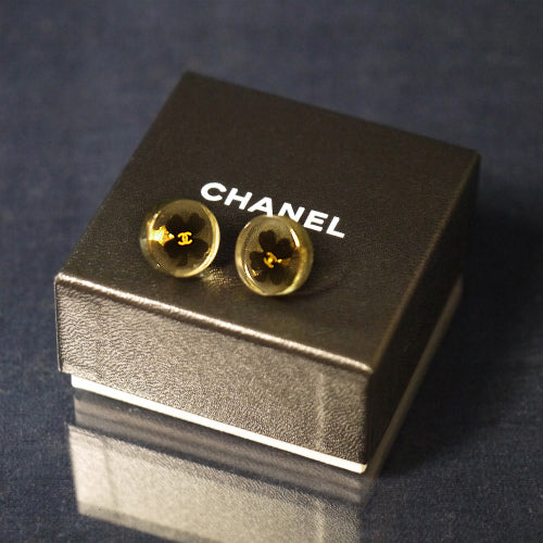 OLD CHANEL 幸せの四葉のクローバーピアス