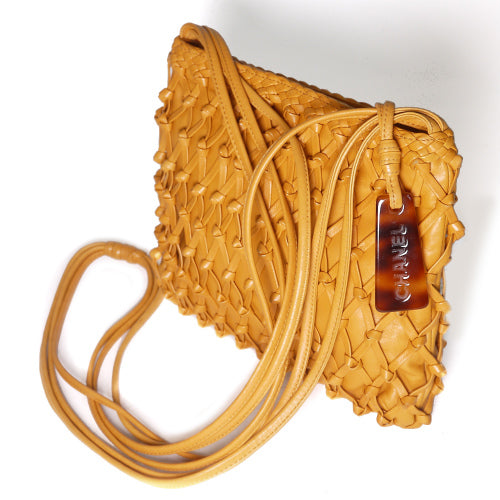 シャネル フリンジ斜め掛けポシェット(緑)