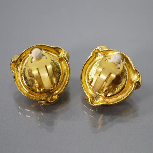 OLD CHANEL パールイヤリング(ゴールド/箱付)