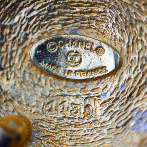 OLD CHANEL ココブローチ(ゴールド 大)