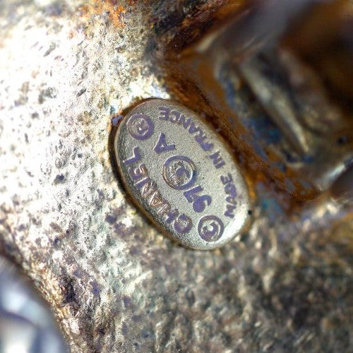 OLD CHANEL ゴールドリボン イヤリング