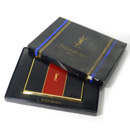 YVES SAINT LAURENT シガレット/カードケース(黒・赤)