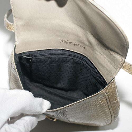 YVES SAINT LAURENT パイソンポシェット