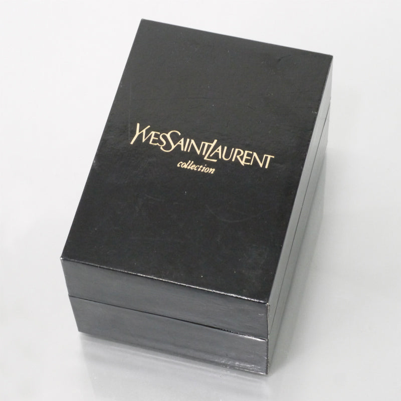 YVES SAINT LAURENT スクエアロゴバングルウォッチ(ゴールド)