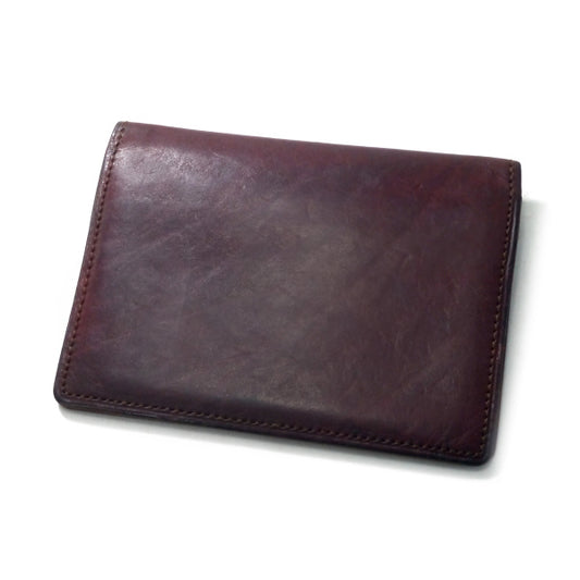 YVES SAINT LAURENT ロゴレザーカードケース(茶)