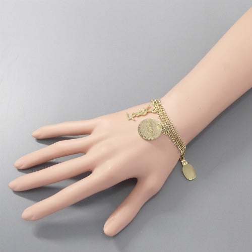 YVES SAINT LAURENT ロゴ×香水瓶ブレスレット