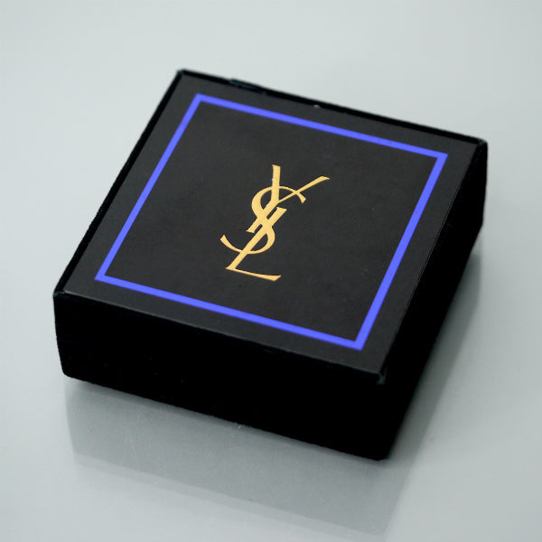 YVES SAINT LAURENT ロゴ入りネクタイピン (ブルー/ゴールド)