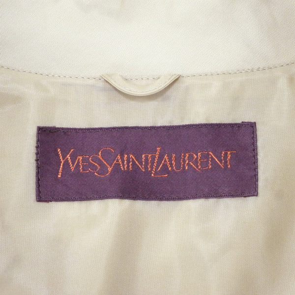 YSL コットントレンチコート(ライトベージュ)