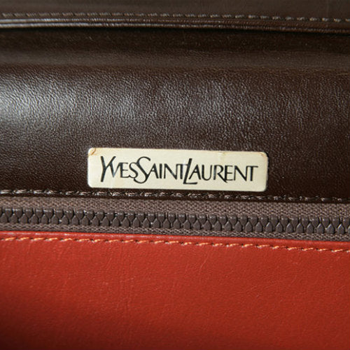 YVES SAINT LAURENT 2Wayバッグ(茶)