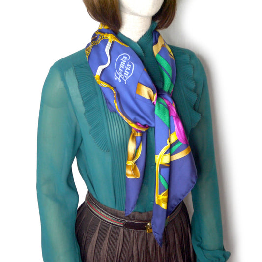 HERMES 大判カレ スカーフ ベルト柄/H.D'ORIGNY