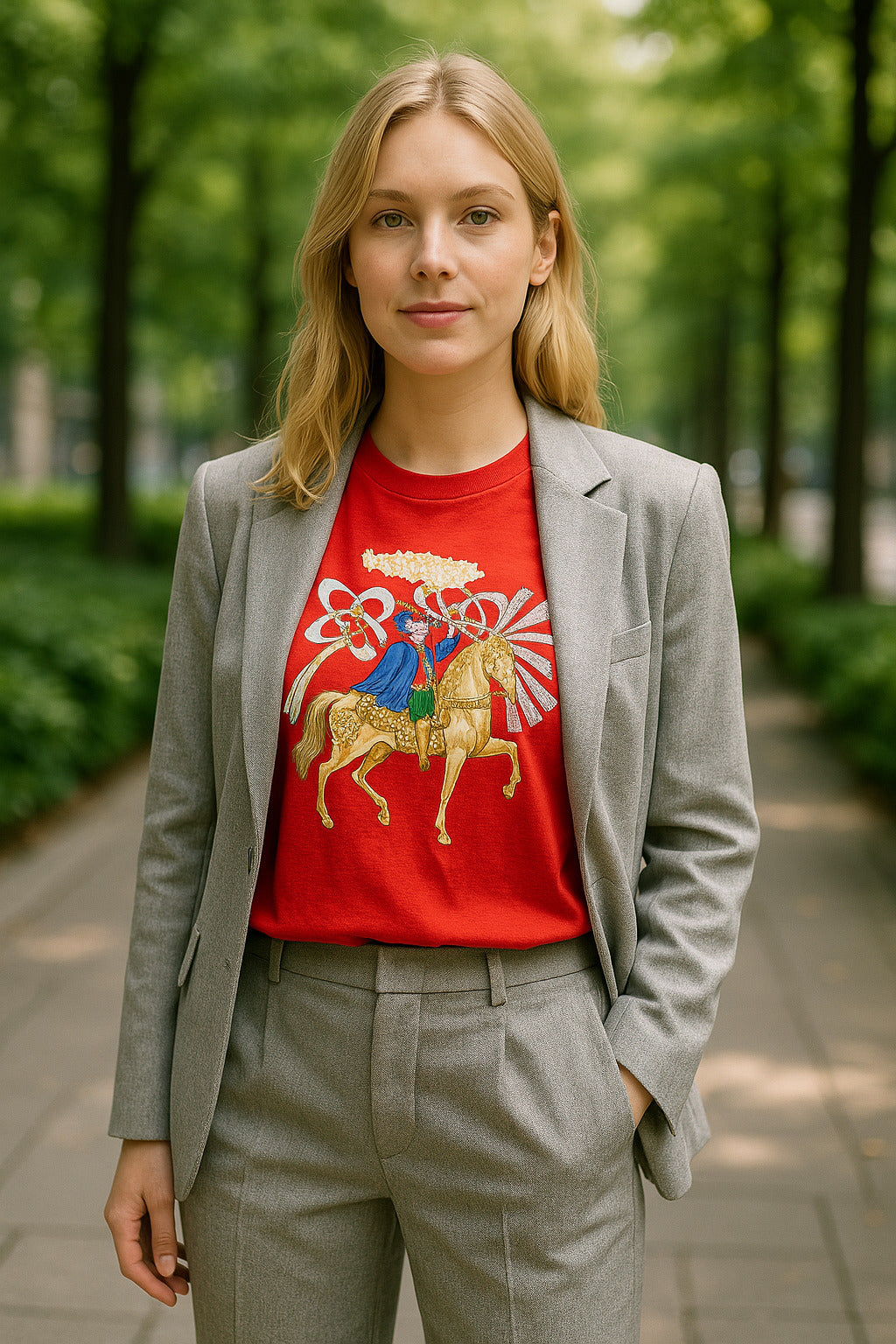 HERMES 花火師 半袖Tシャツ（赤） – Vintage Shop Rococo