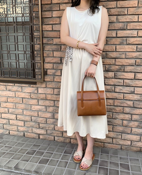 OLD Gucci 総革パテントGG型押しハンドバッグ(茶)