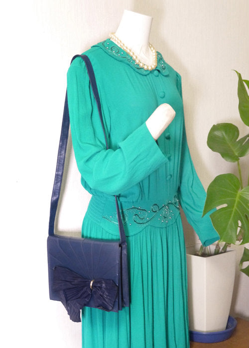 VERSACE リボンショルダー(青)