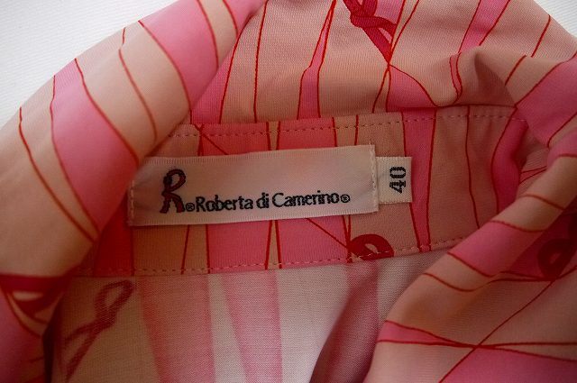 Roberta ピンク半袖ブラウス