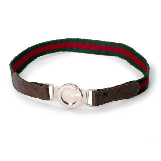 OLD Gucci シェリーライン ウエストベルト(シルバー)