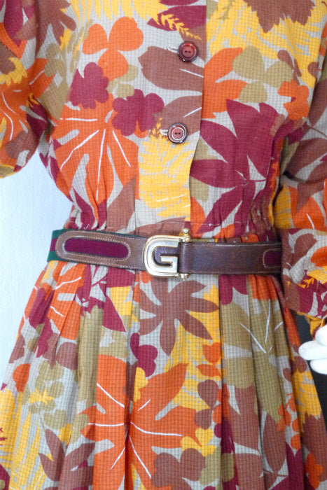 OLD Gucci シェリーベルト(Gバックル)