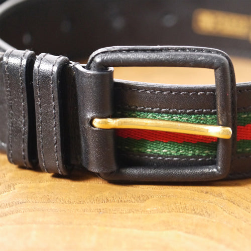 OLD Gucci シェリーベルト(黒)