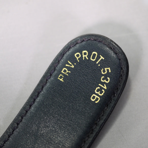 OLD Gucci ビットバックル レザーベルト(ボルドー/黒)