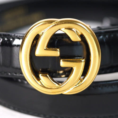 OLD Gucci 黒皮ベルト